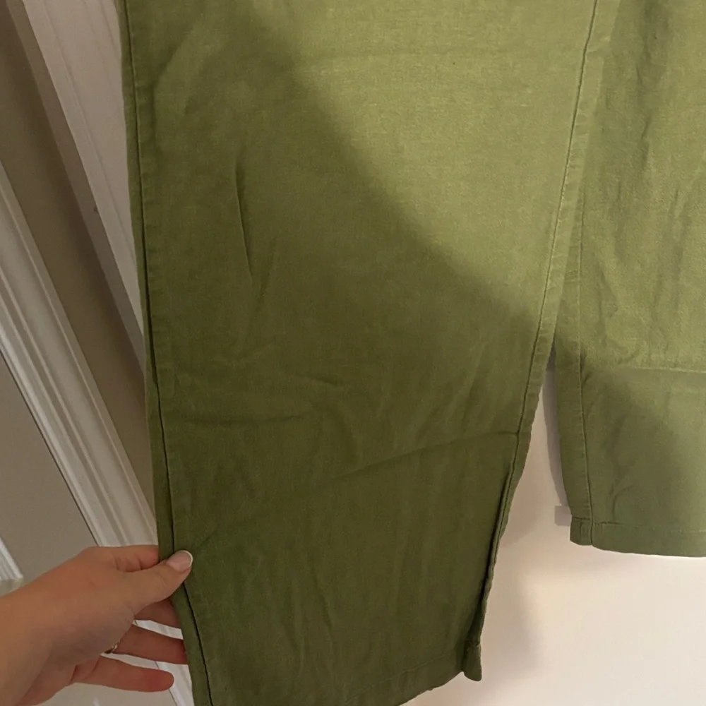 Love Tree Sage Green Textured Pants - Picture 4 of 4